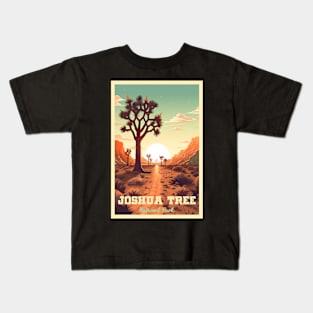 Joshua Tree National Park Travel Poster Kids T-Shirt